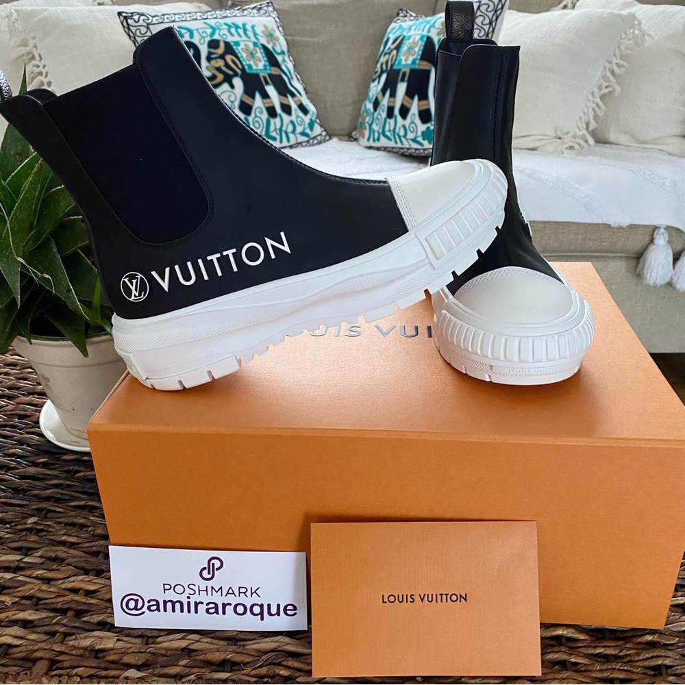 Authentic Louis Vuitton “Squad” Sneaker Boot